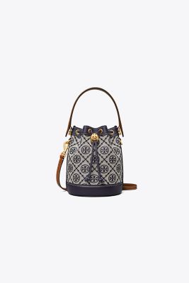 T Monogram Jacquard Mini Bucket Bag