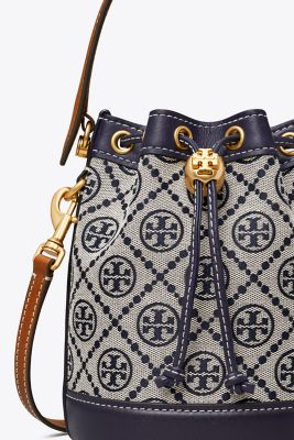 T Monogram Jacquard Mini Bucket Bag