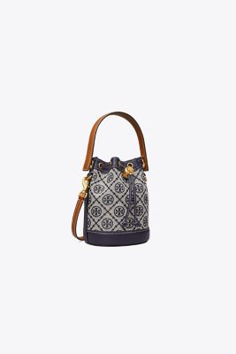 T Monogram Jacquard Mini Bucket Bag