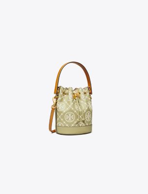  T Monogram Embossed Mini Bucket Bag