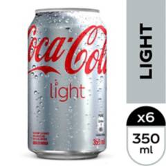 COCA COLA - Pack 6 Bebidas Coca Cola Light Lata
