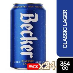BECKER - Pack Cerveza Becker 24x354cc Lata