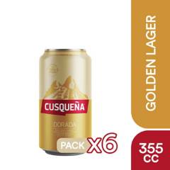 CUSQUEÑA - CERVEZA CUSQUENA SIX PACK LATA 4.8G GL