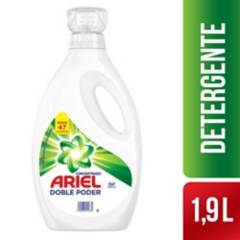 ARIEL - Detergente Líquido Doble Poder Botella - 1,9  LT