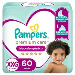 PAMPERS - PANAL PREMIUM CARE  PAMPERS XXG 60 UN.
