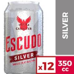 ESCUDO - Pack Cerveza Escudo 12x350cc Silver Lata