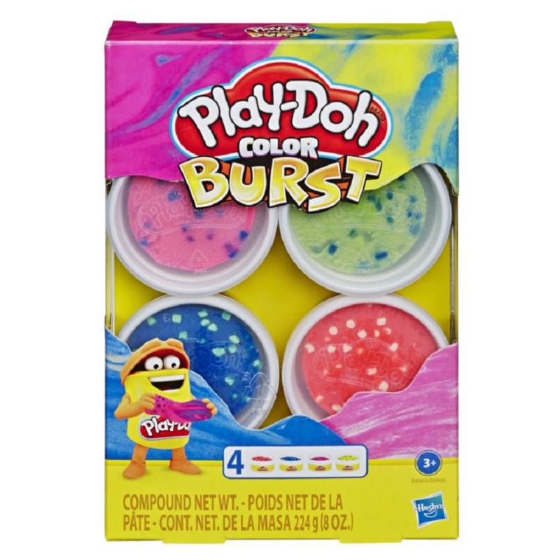 PLAY DOH - Play Doh Mundo De Texturas Color Burst 4 Pack