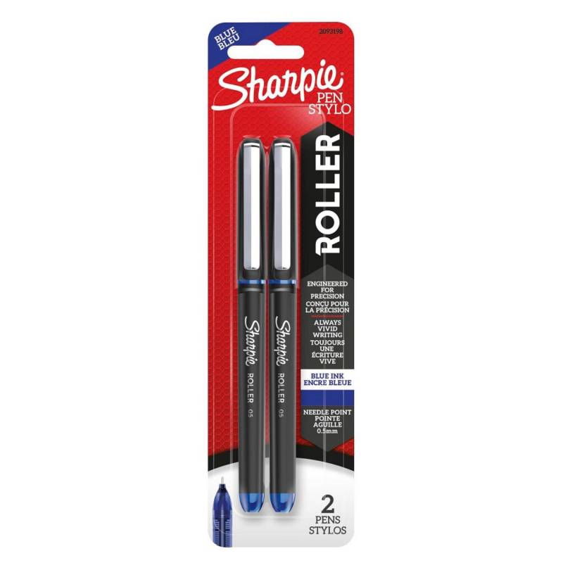 SHARPIE - 2 Sharpie Roller Ball 0.5 mm Azul