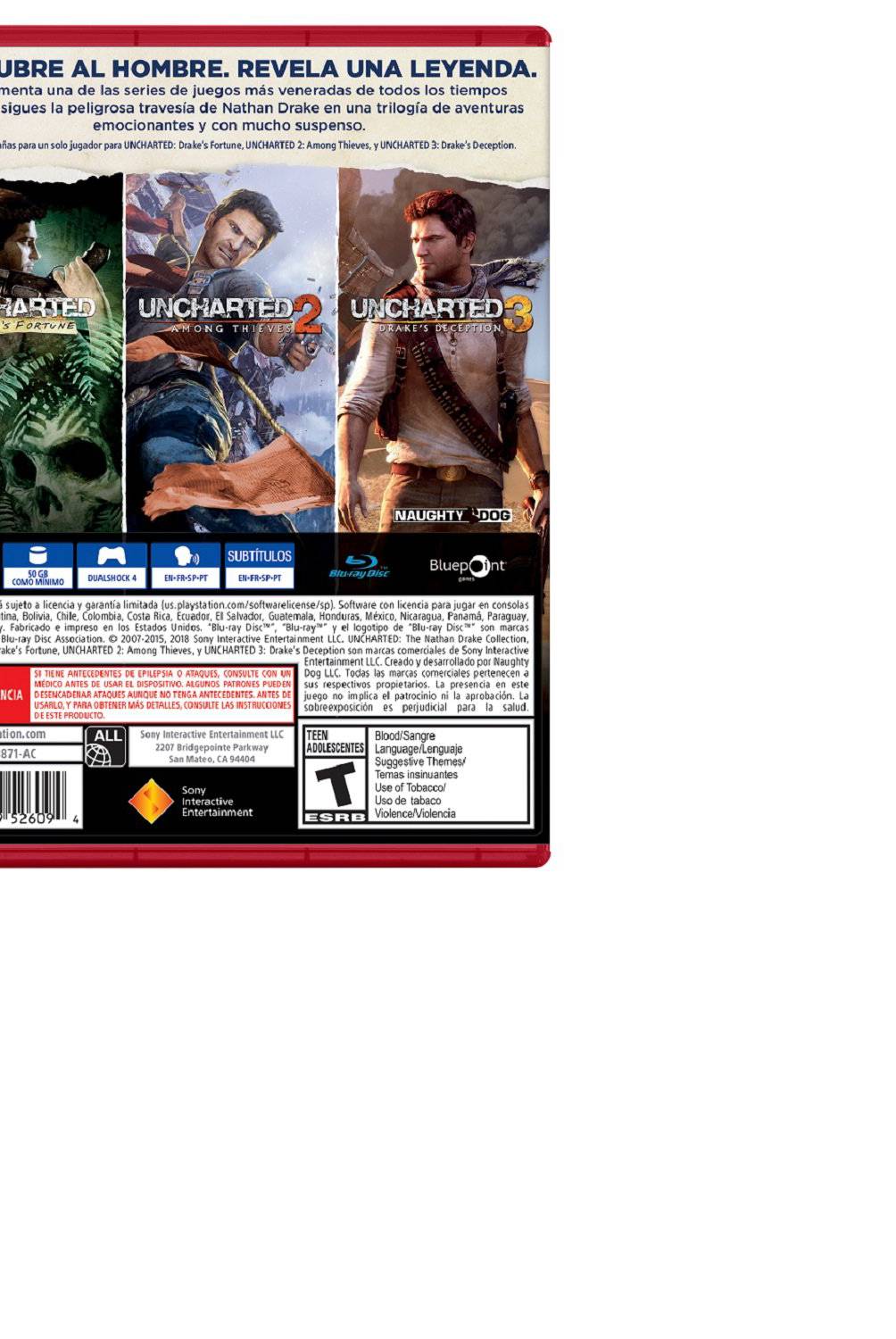 PLAYSTATION - Juego PS4 Uncharted: The Nathan Drake Collection