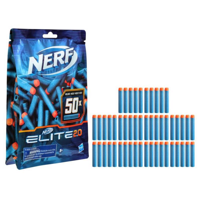 NERF - Nerf Elite 2.0 - Set de 50 dardos de repuesto