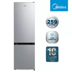 MIDEA - Refrigerador Bottom Freezer Frío Directo 259 Litros MDRB369FGE50