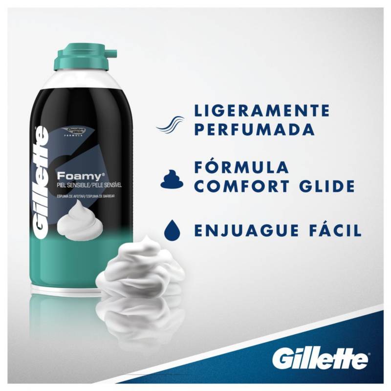 Espuma de Afeitar Gillette Prestobarba Sensitive 57 ml