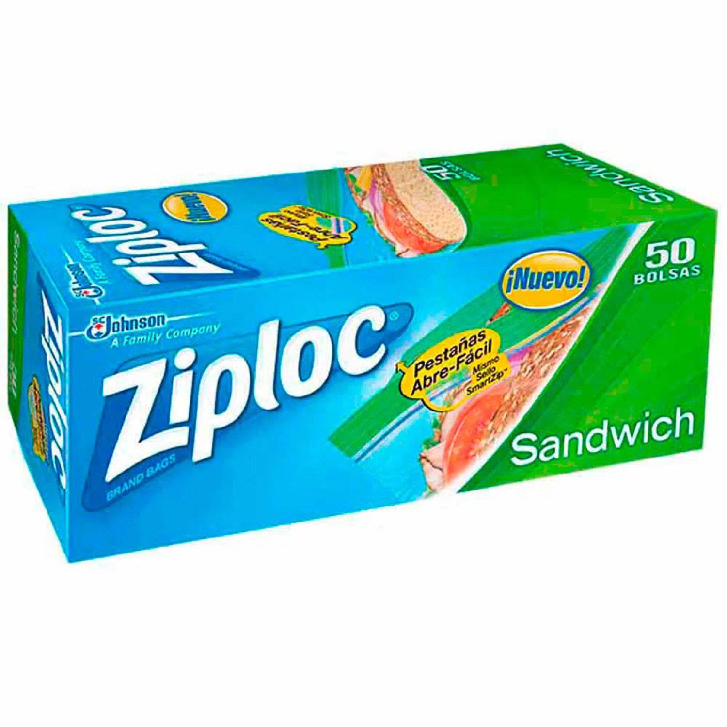 Bolsas Sandwich Ziploc 50 Unidades