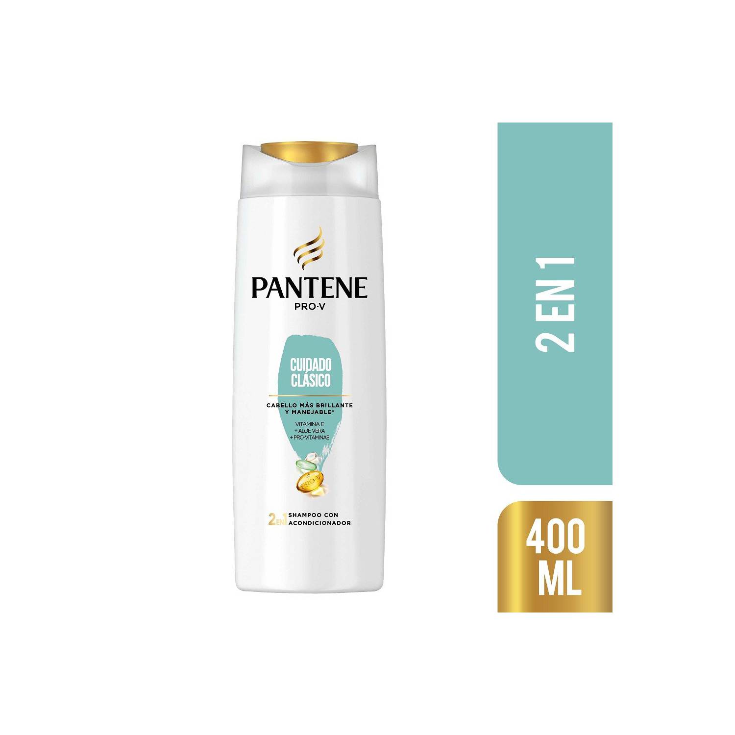 Shampoo con Acondicionador 2 en 1 Liso y Sedoso Pantene 400 mL