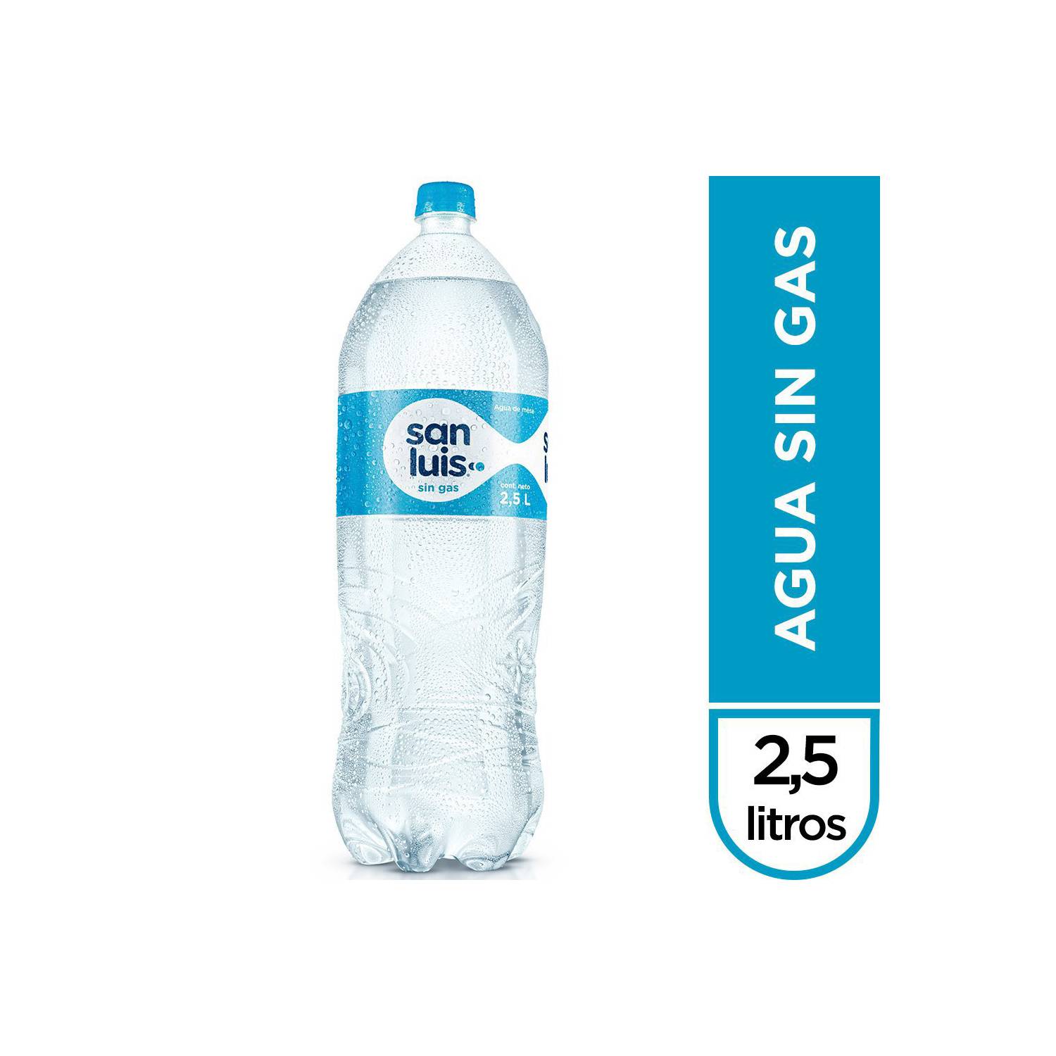 Agua mineral sin gas 5 litros por unidad