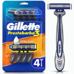 GILLETTE - Máquina de Afeitar Desechable Gillette con Afeitadas Suaves 4 Unidades
