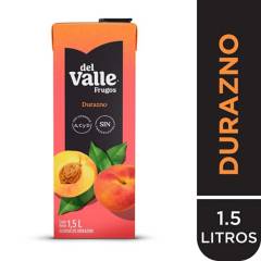 FRUGOS DEL VALLE - Bebida Frugos Del Valle Sabor Durazno 1.5 Lt Caja