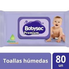 BABYSEC - TOALLITAS  HUMEDAS  X 80UND BABY SEC