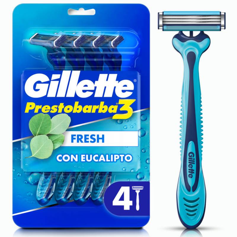 GILLETTE - Prestobarba Cool Afeitadora Gillette 4 Unidades
