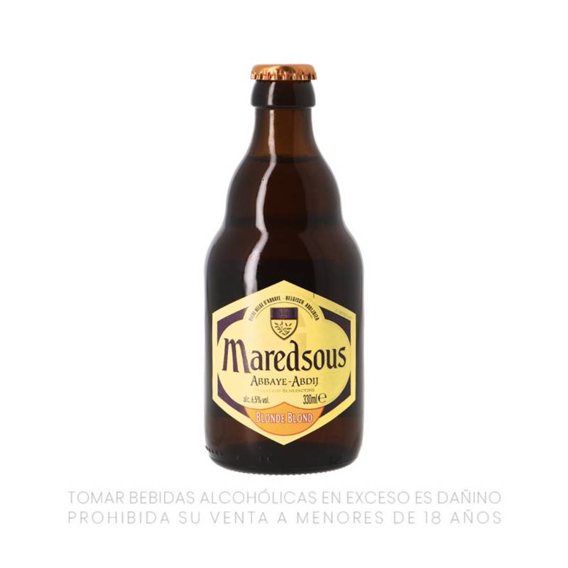 MAREDSOUS - Cerveza Rubia Maredsous 330 mL