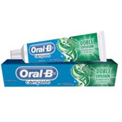 Oral-B Complete Doble Explosión Pasta Dental Con Flúor Enjuague Bucal Menta Refrescante 66 mL/ 80 g ( 3 Unidades)