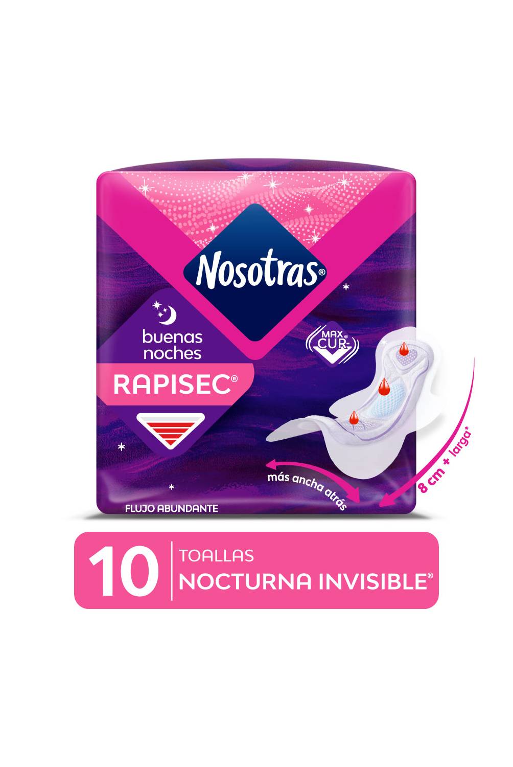 Toallas Higiénicas Nosotras Buenas Noches Invisible Rapigel 10 Und -  PAQUETE 10 UN | Tottus Perú