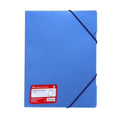Porta documentos A4 con ligas azul – Faber-Castell Perú