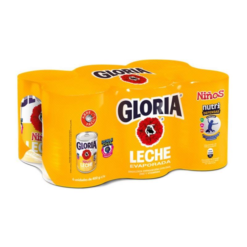 GLORIA - Six Pack Leche Gloria Niños 400 g
