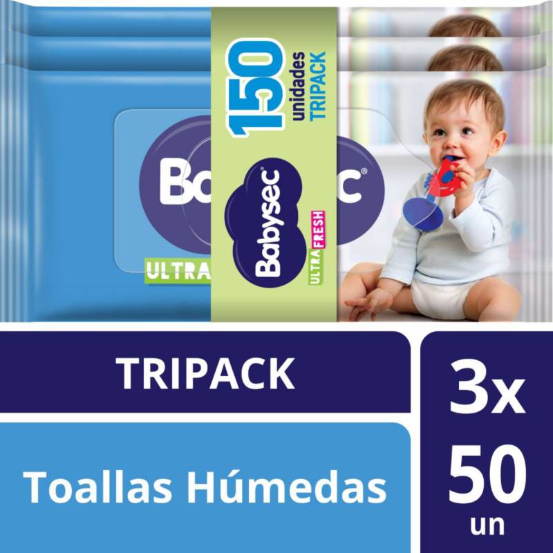 TOALLITAS HÚMEDAS WATERWIPES - TRIPACK 3 UND X 60 UND