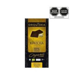 ORQUIDEA - Chocolate orgánico oscuro con un 65% de cacao y kiwicha orquídea de 80 g