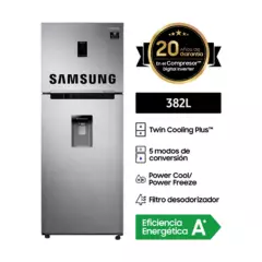 SAMSUNG - Refrigeradora Samsung 382L Twin Cooling con Disp RT38K5930S8
