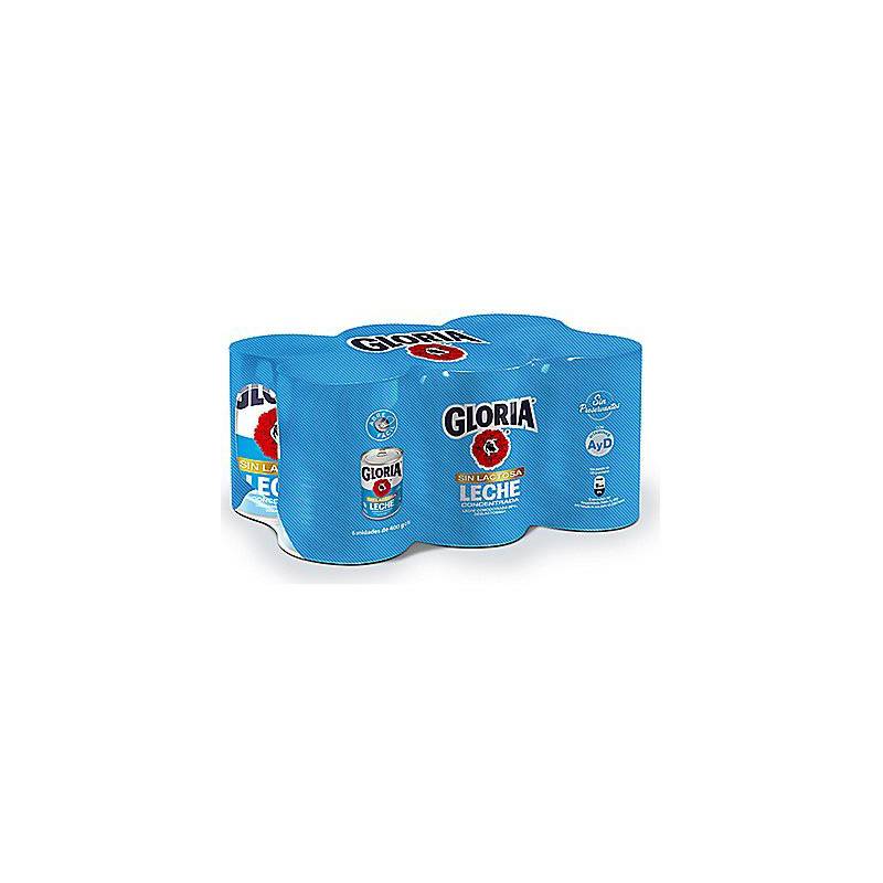 GLORIA - Six Pack de Leche Gloria Concentrada Sin Lactosa de 400 g