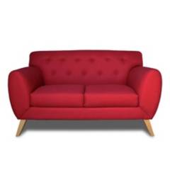 Sofá Love Seat de 2 cuerpos en color rojo
