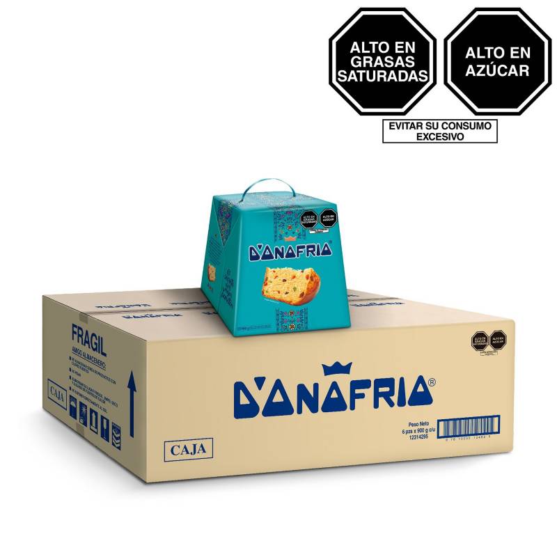DONOFRIO - Caja de 6 Panetones Donofrio en caja 900 g