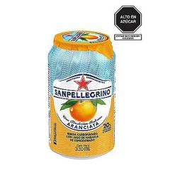 SAN PELLEGRINO - Bebida gasificada con jugo de naranja de 330 mL