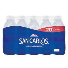 SAN CARLOS - San Carlos sin gas 20 unidades de 500 mL