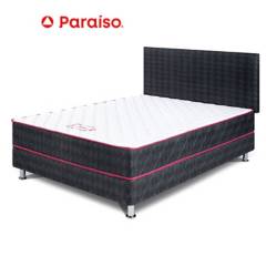 PARAISO - Dormitorio Nappy 2 Plazas + Cabecera + 2 Almohada + 1 Protector