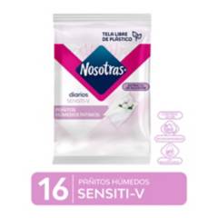 NOSOTRAS - Pañitos Íntimos Nosotras Sensitive 16 unidades