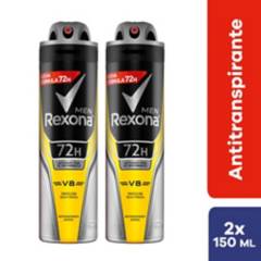 REXONA - Two pack antitranspirantes Rexona Men V8 300 mL