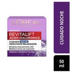 LOREAL PARIS - Crema Hidratante Noche Rellenador Revitalift 50 mL