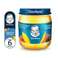 GERBER - Compota Gerber Mango 6 meses pote x 113g