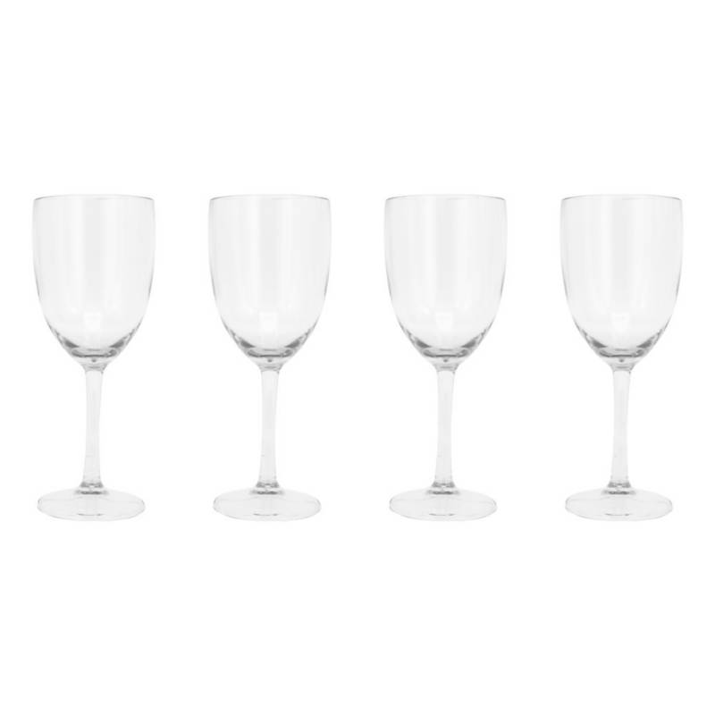 Set de copas para vino 4 pzas