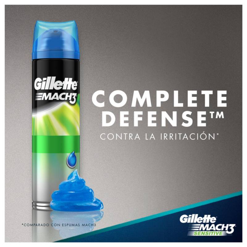 Comprar Gel de Afeitar Gillette Mach3 Sensitive para Piel Sensible, 200ml