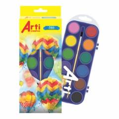 ARTI CREATIVO - Acuarela colores x12 + pincel