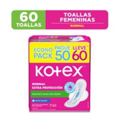 Toalla higiénica Kotex normal 60 unidades