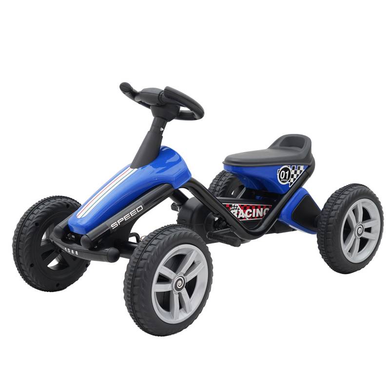 360 - Carro Montable para Niños Go Kart Speed Azul