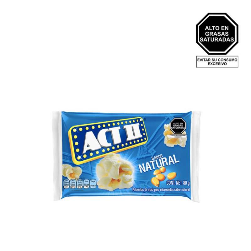 Palomitas maíz para microondas 80g sabor mantequilla (ACT II