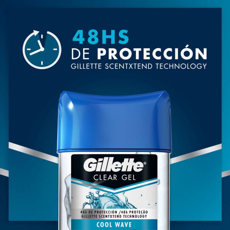 Gel Invisible Antitranspirante Specialized Complete Protect 5 en 1 para  Hombre