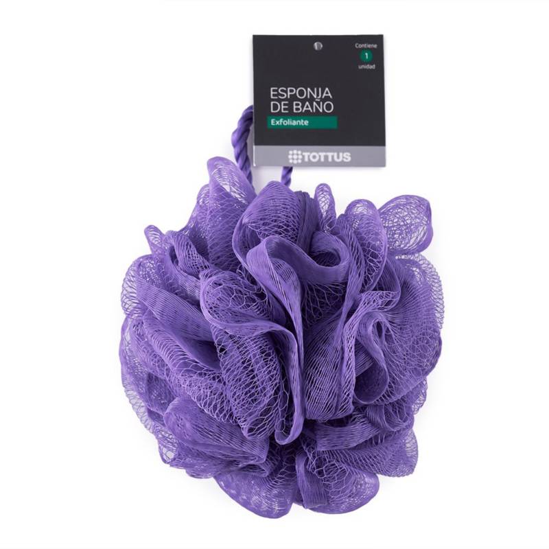 Esponja de baño de nylon color lila