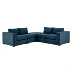 Conjunto de sofá modular Mortimer azul